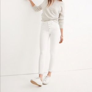 NEW Madewell White Jeans